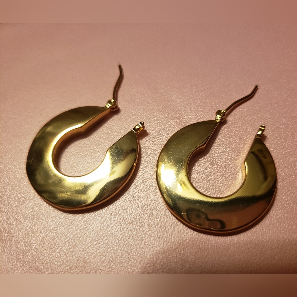 Elegant Gold Hoop Earrings